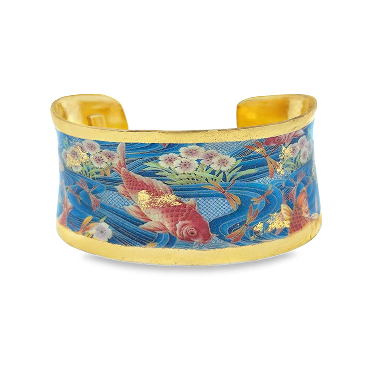 "Koi Pond" 1.5" Corset Cuff Bracelet by Evocateur
