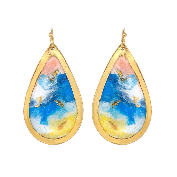 Earrings by Evocateur &quot;Conch Shell Abstract&quot;