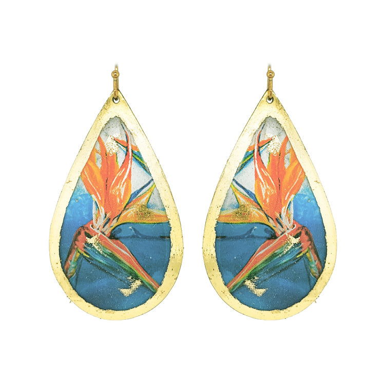 Earrings by Evocateur "Bird of Paradise"