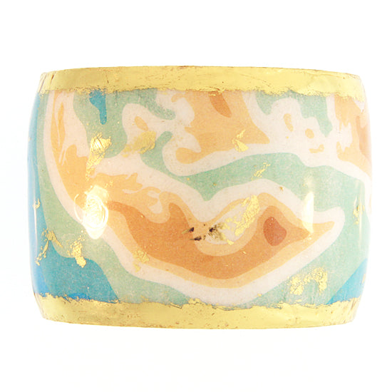 "Sanibel Island Cartoloji Map" 2" Cuff Bracelet by Evocateur