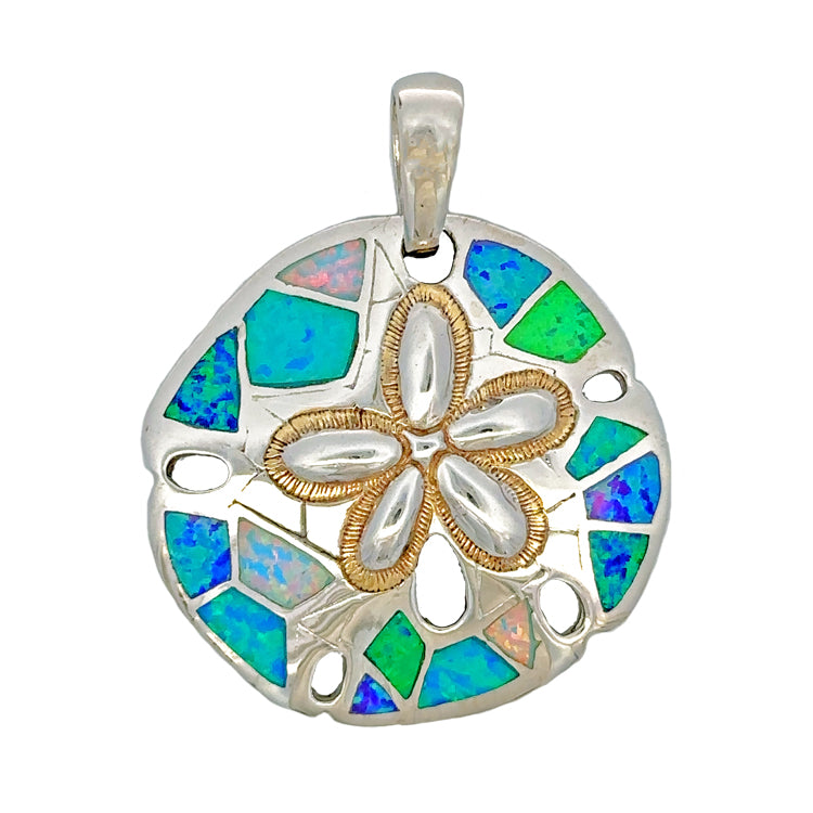 Sanddollar Pendant, Sterling