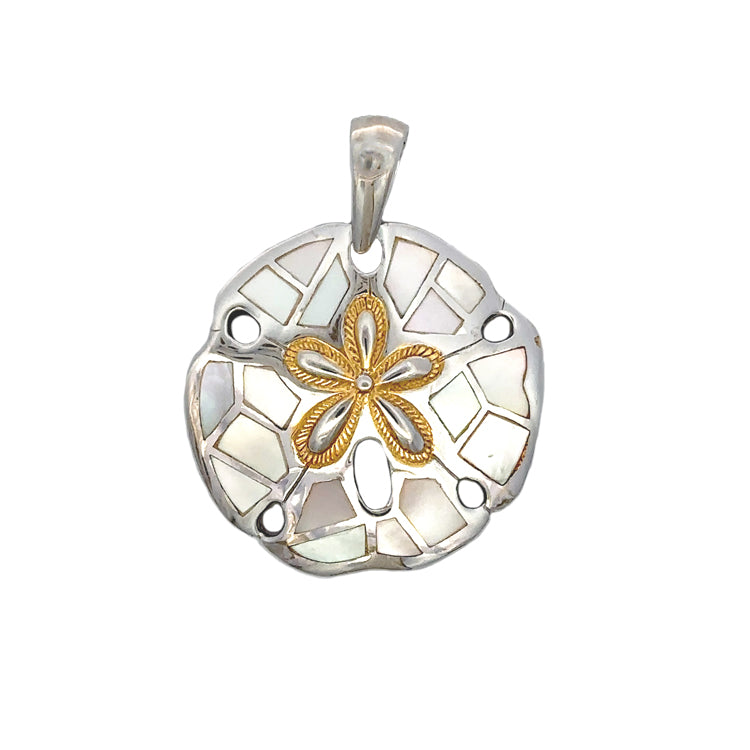 Sanddollar Pendant, Sterling