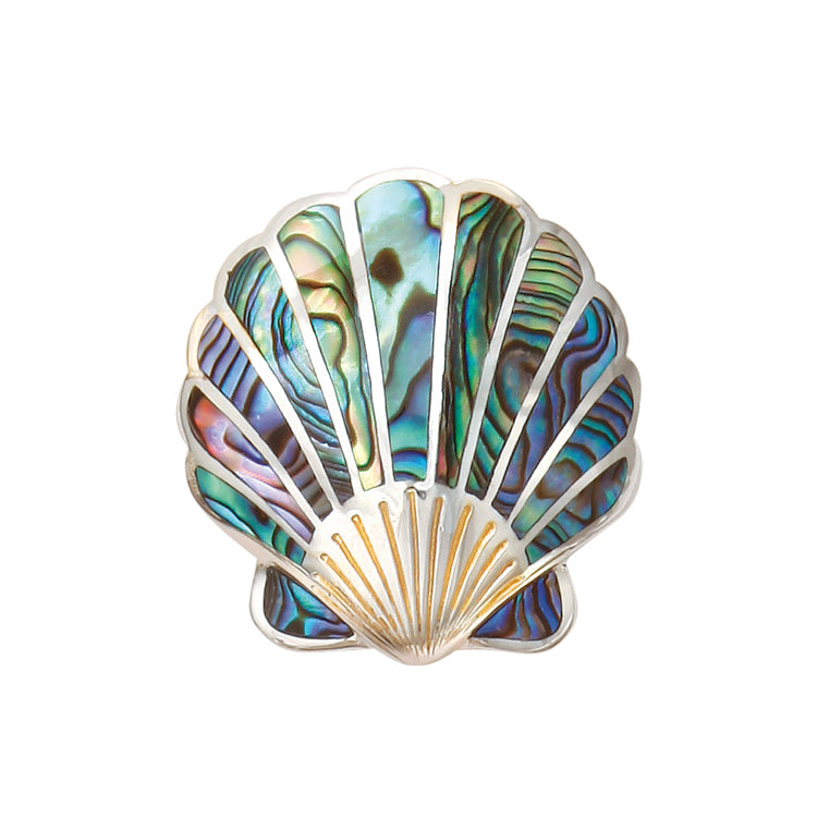 Scallop Pendant - Slide, Sterling