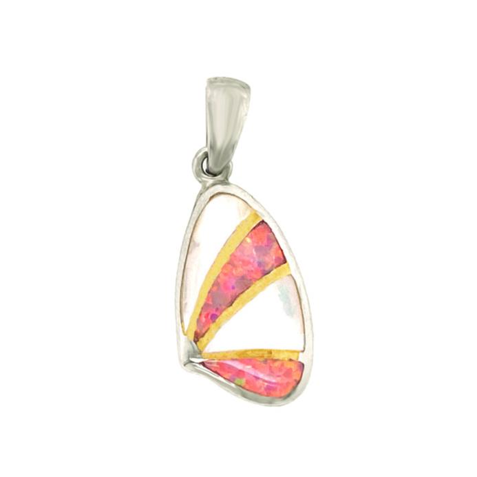 Coquina Shell Pendant, Sterling