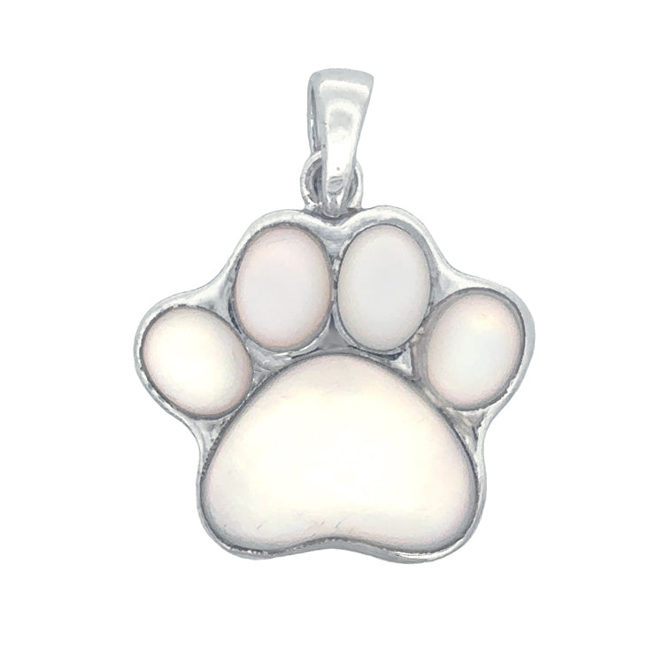 Paw Print Pendant, Sterling