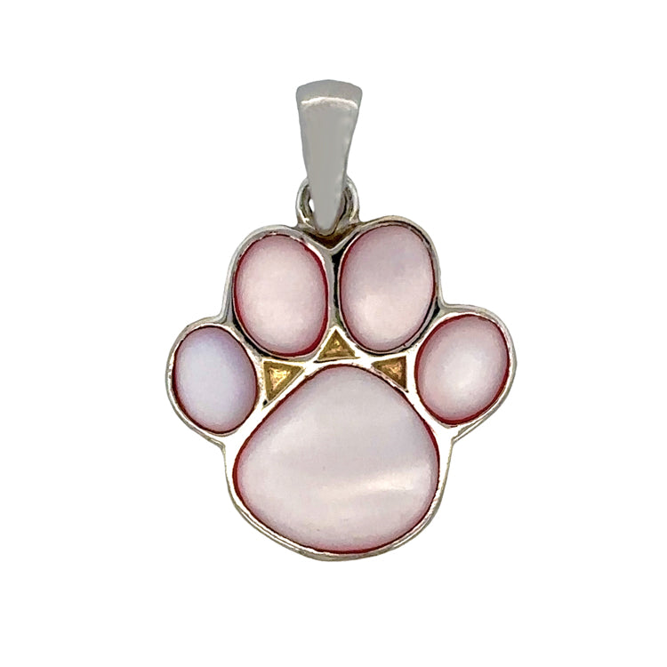 Cat Paw Pendant, Sterling