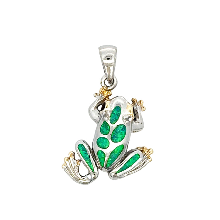 Frog Pendant, Sterling