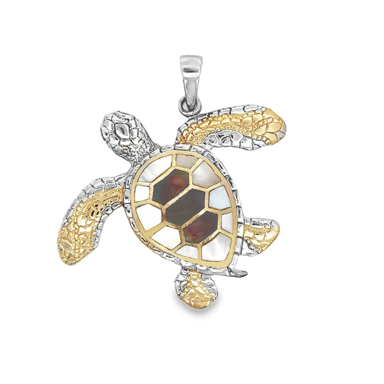 Turtle Pendant, Sterling