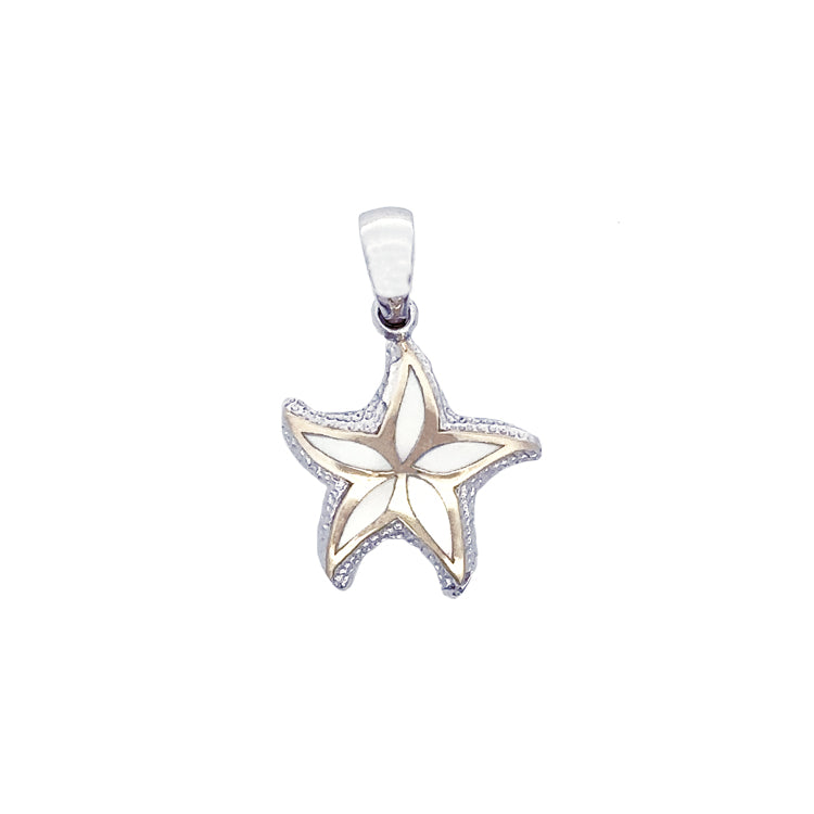 Petite Floating Starfish Pendant, Sterling