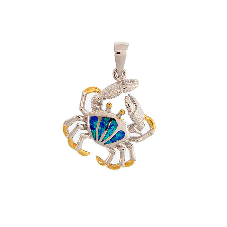 Crab Pendant, Sterling