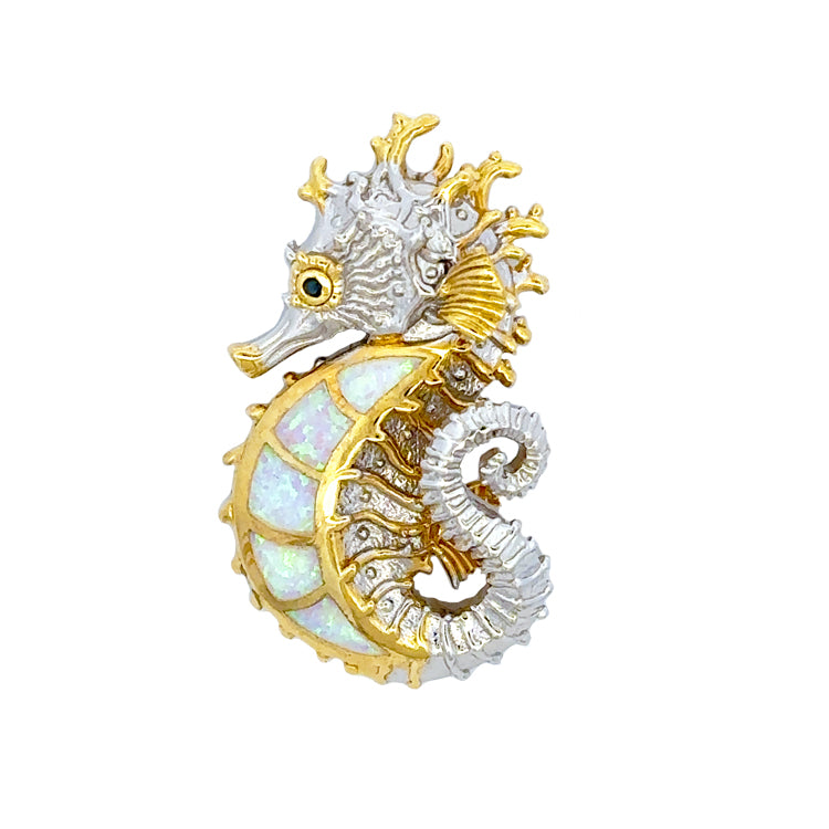 Seahorse Pendant, Sterling