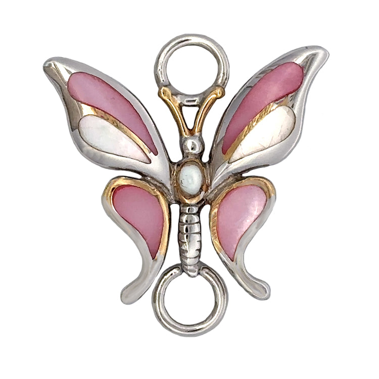 Butterfly Topper for Bracelet, Sterling