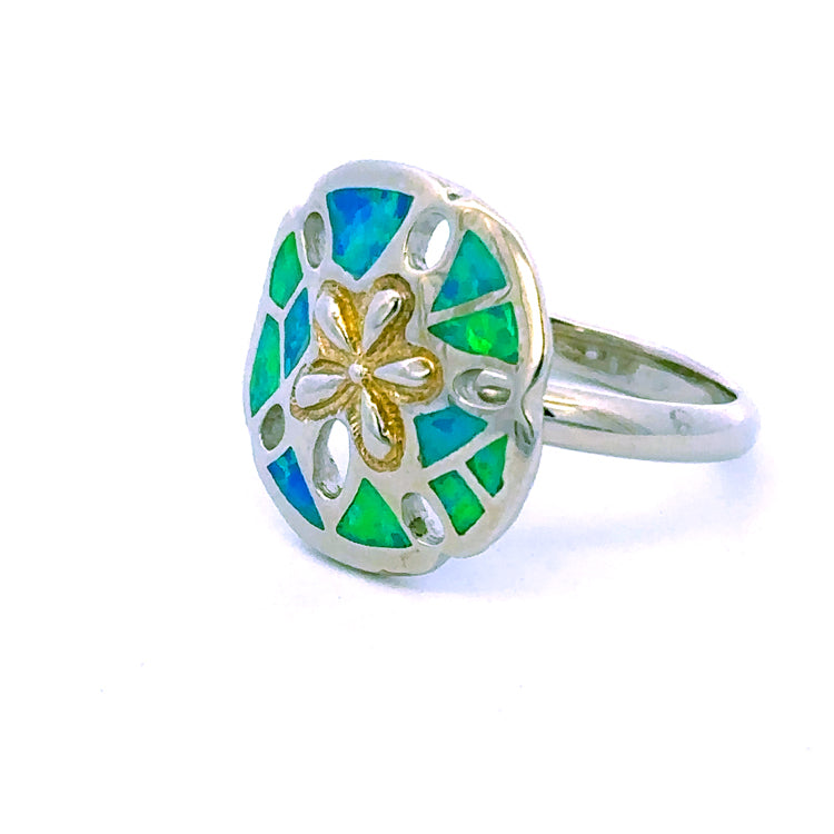 Sanddollar Ring, Sterling