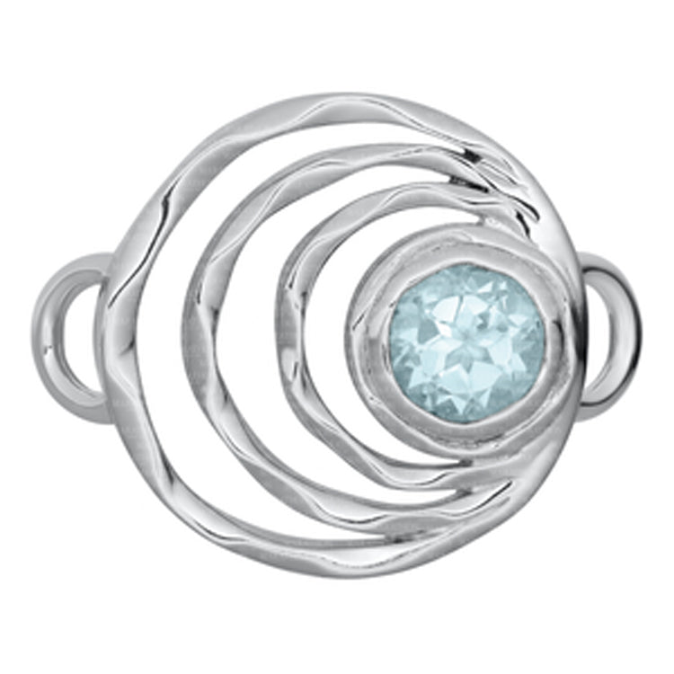 Ripples Bracelet Topper , Sterlin g