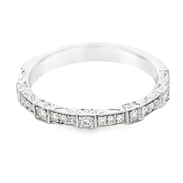 Diamond Stack Band Ring, 14Kt