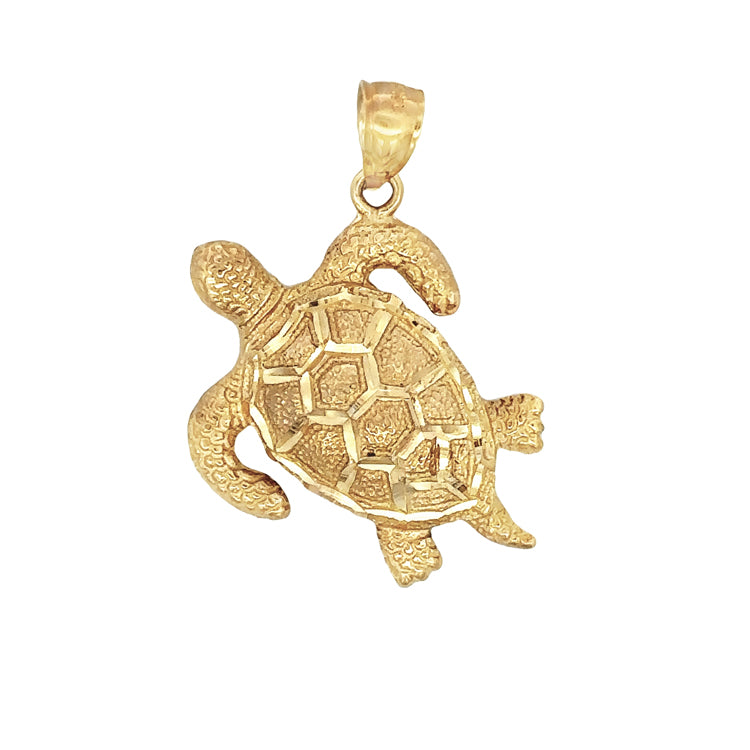 Turtle Pendant, 14Kt