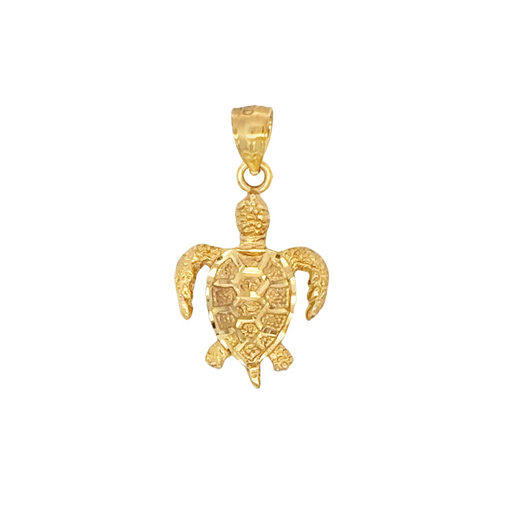 Turtle Pendant, 14Kt