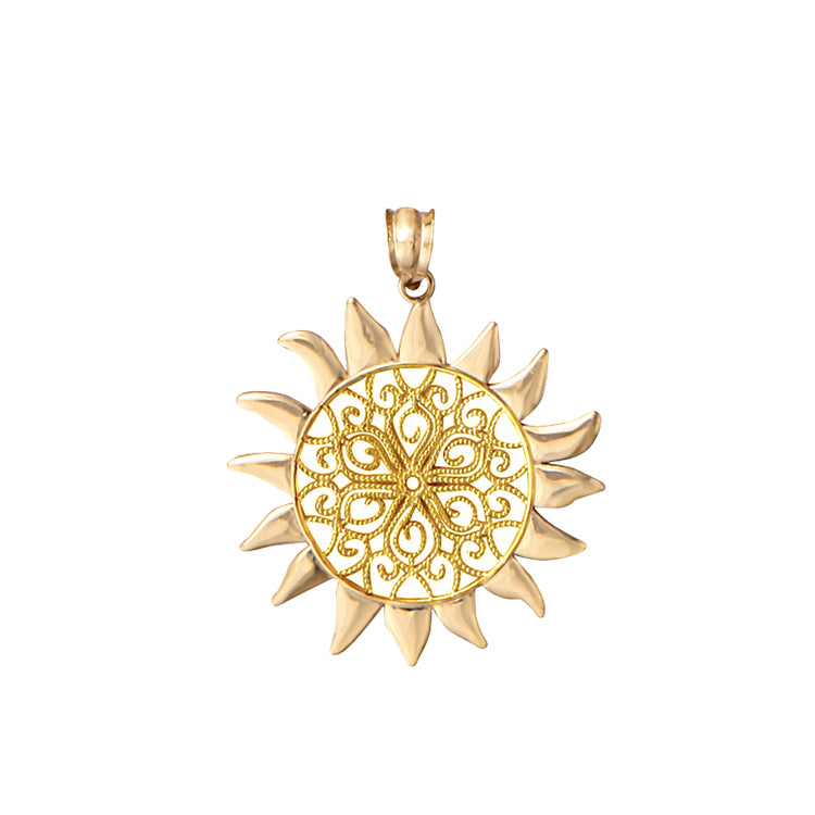 Small Filigree Sun Pendant