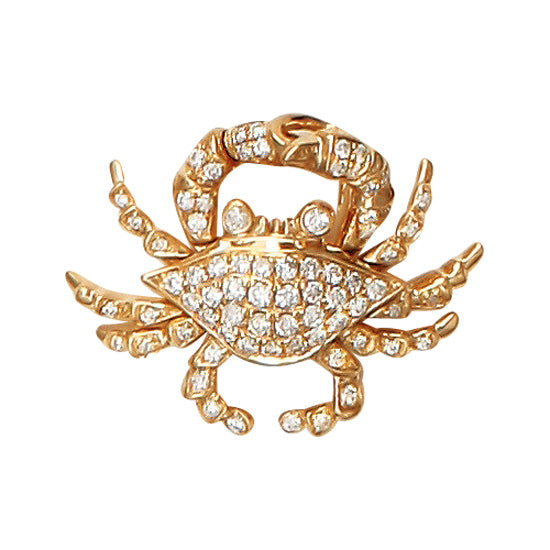 Crab Pendant, 14Kt