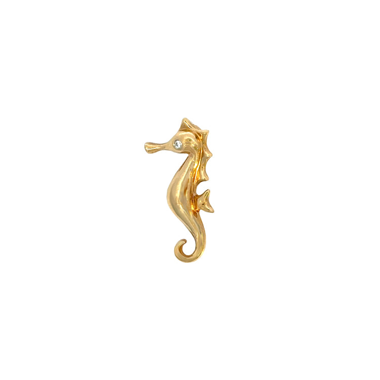 Seahorse Pendant, 14Kt