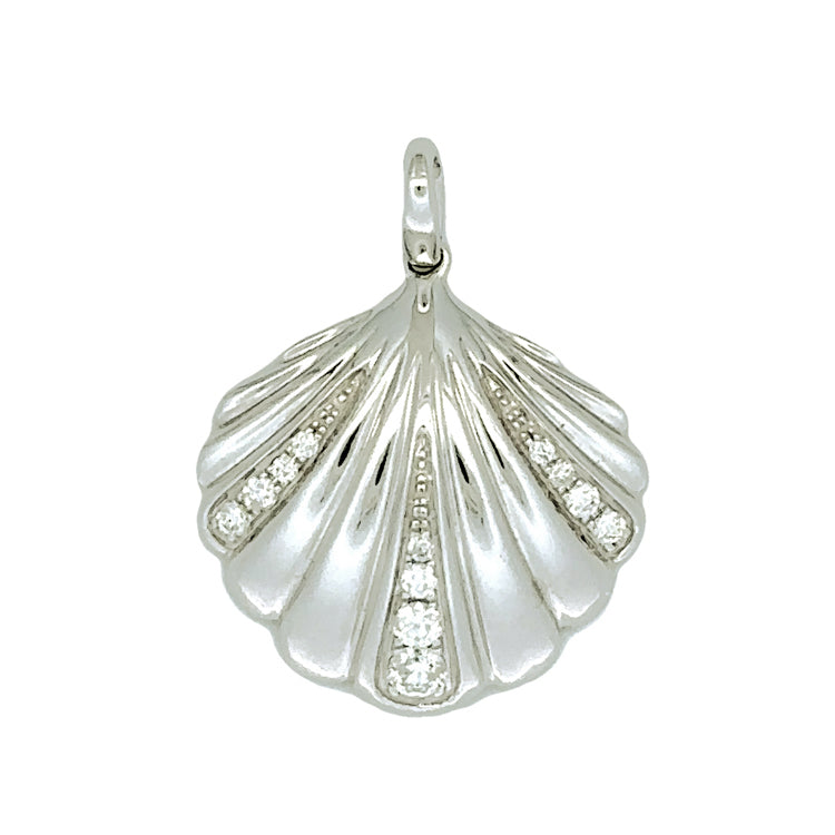 Scallop Pendant, 14Kt