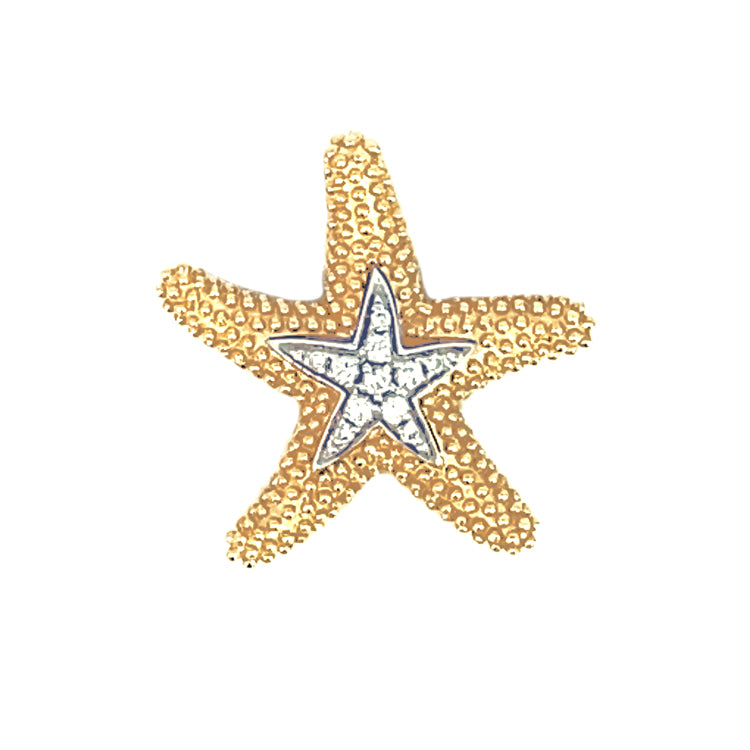 Starfish Pendant 14Kt