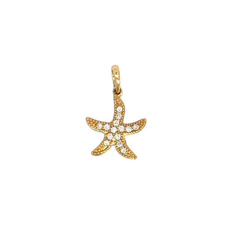 Starfish Pendant, 14Kt