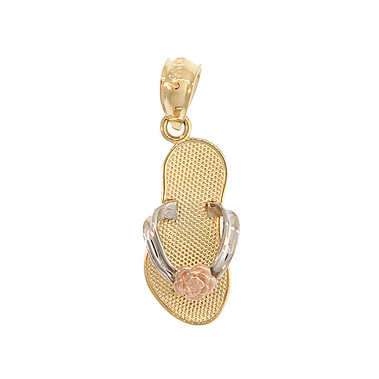 Flip Flop Pendant, 14Kt