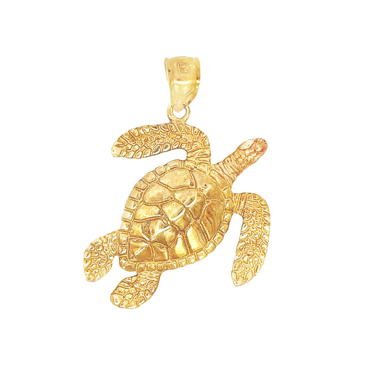 Turtle Pendant, 14Kt