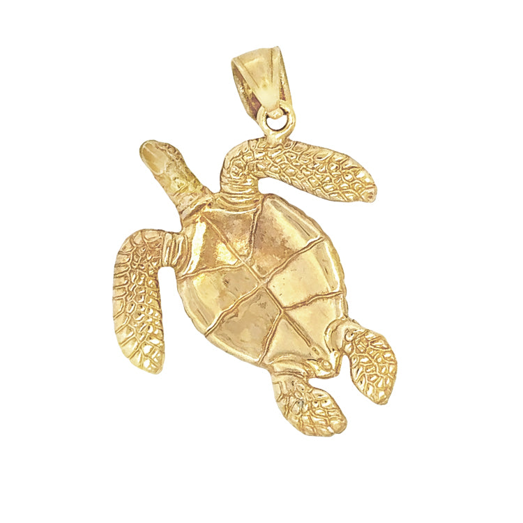 Turtle Pendant, 14Kt