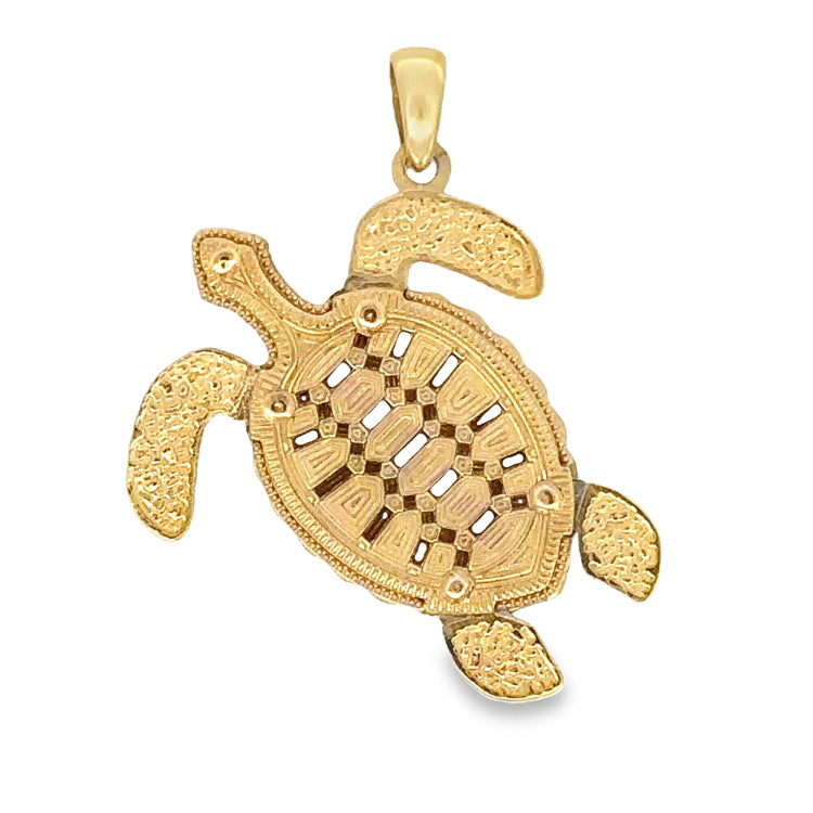 Turtle Pendant, 14Kt