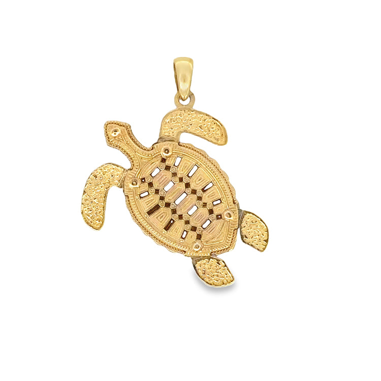 Turtle Pendant, 14Kt