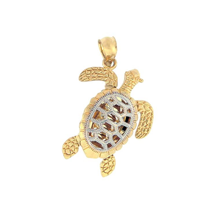 Turtle Pendant, 14Kt