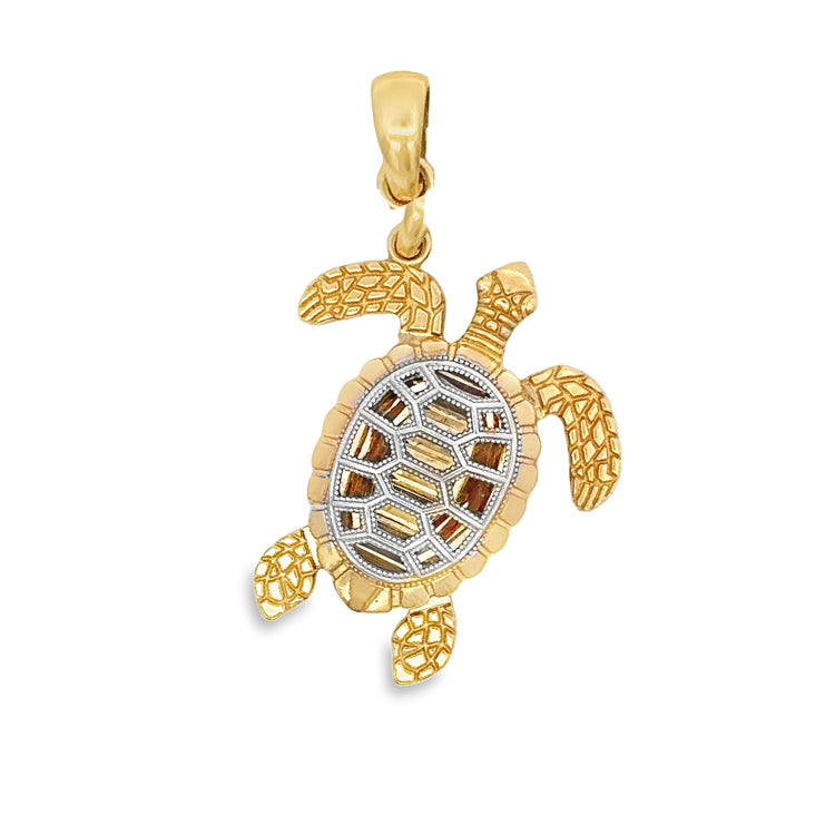 Turtle Pendant, 14Kt