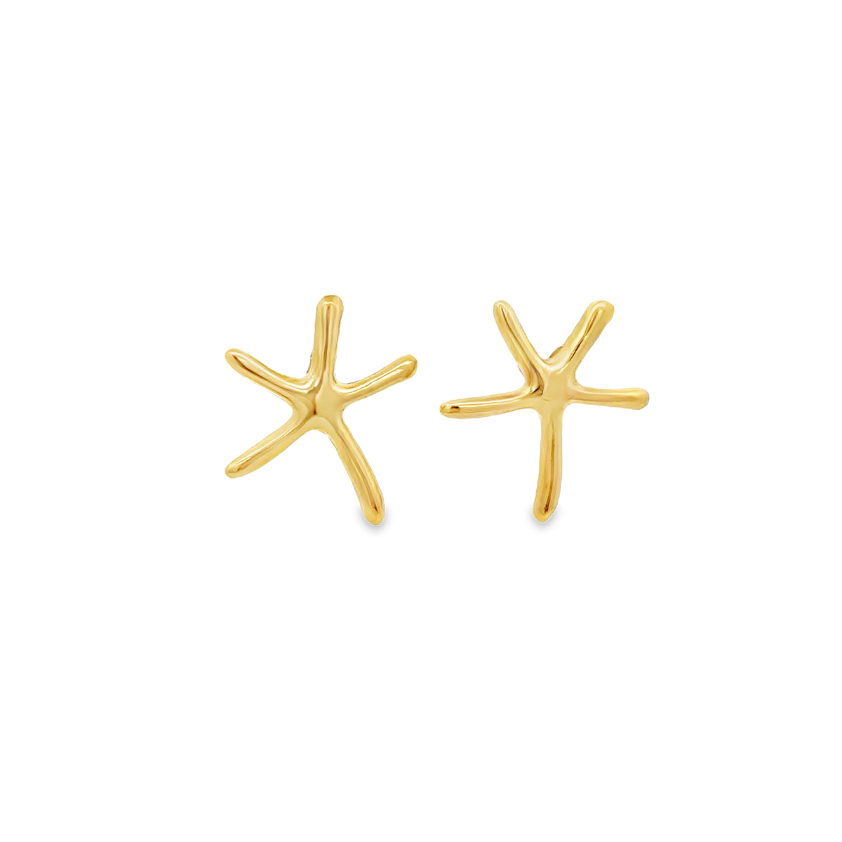Starfish Earrings, 14Kt
