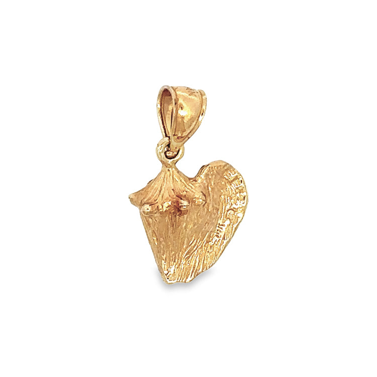 Conch Shell Pendant, 14Kt