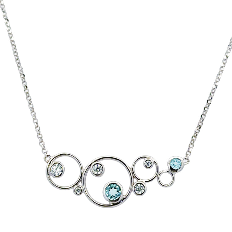 Circles Necklace, Sterling