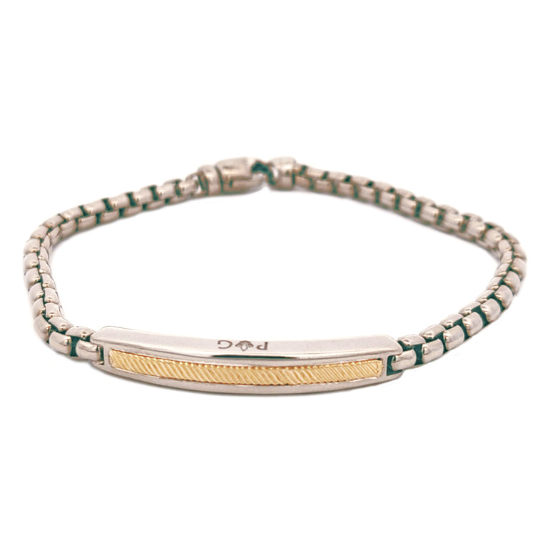 ID Style Bracelet, Sterling &amp; 18Kt