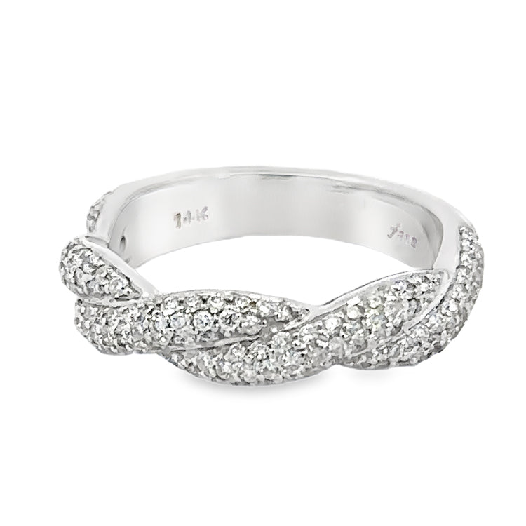 Diamond Band Ring, 14Kt