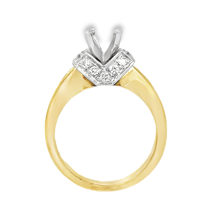 Diamond Ring Mounting, 18Kt