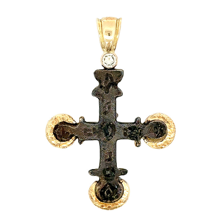 Ancient Byzantine Bronze Cross