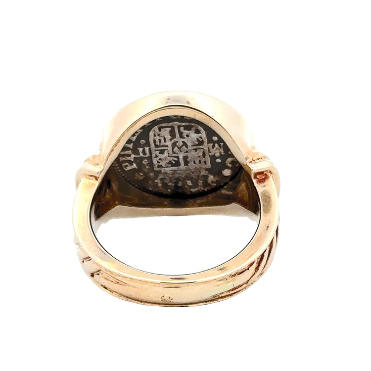 Spanish Cross - Half Real Coin Ring 14Kt