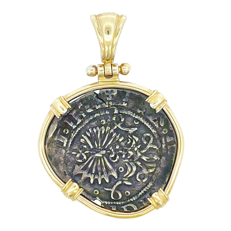 Spanish Cob Coin Pendant - 1 Reale