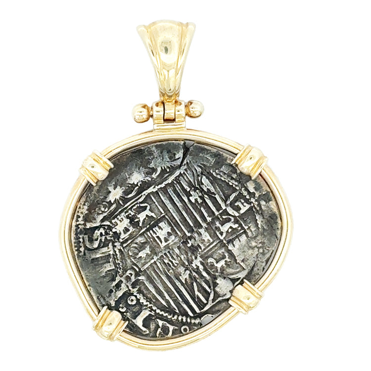 Spanish Cob Coin Pendant - 1 Reale