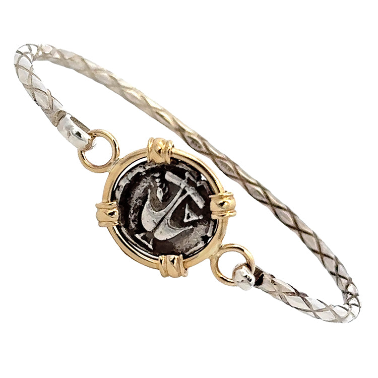 Ancient Greek Gorgoneion AR Drachma Bracelet - Main Image
