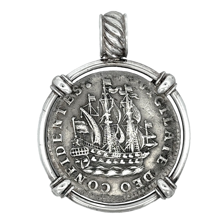 Dutch Six Stuiver Coin Pendant