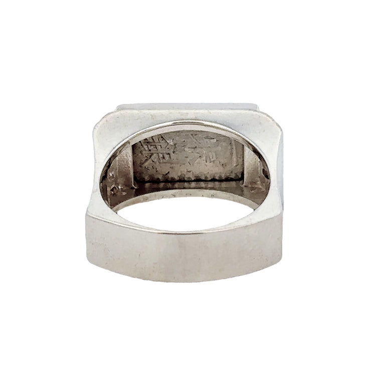 Japanese Shogun Era Coin Ring Sterling Silver