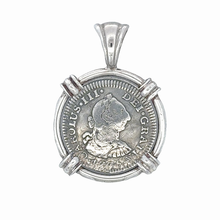 El Cazador Shipwreck Coin Pendant, Half reale