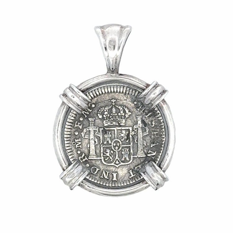 El Cazador Shipwreck Coin Pendant, Half reale