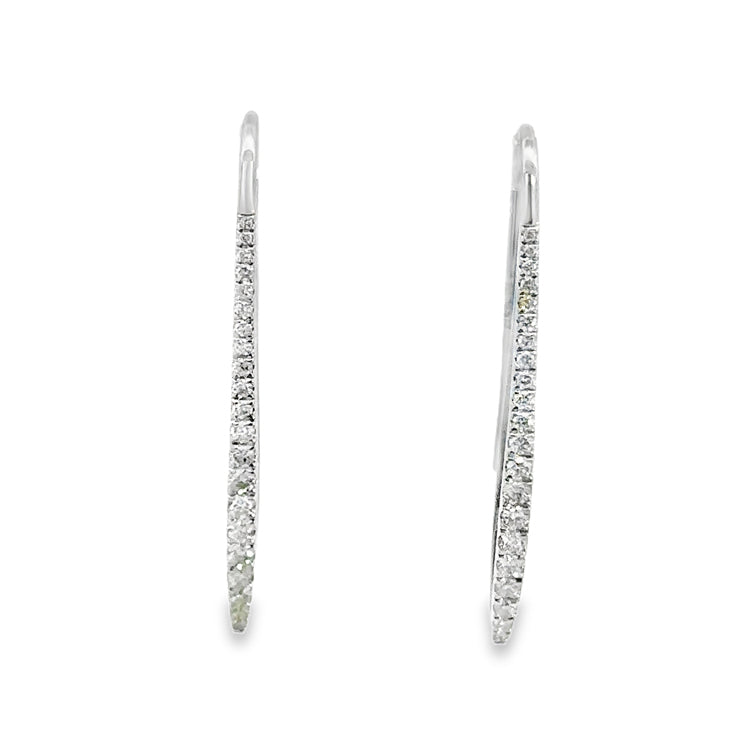 Diamond Ear Wire Earrings, 14Kt